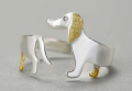 Bague de chien teckel 