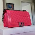 Chanel The Boy Medium Flap Classic Pink Bag