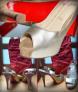 ✨NEUVES Escarpins CHRISTIAN LOUBOUTIN CUIR DORE ET TALONS LIEGE - Neuves Private T38
