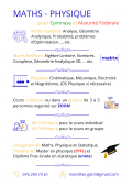 Cours de Maths, Physique & Statistiques – EPFL, UNIL, Gymnase, Médecine