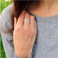Bague nid d'abeille
