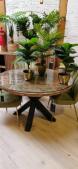Table ronde bois massif