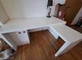 Bureau avec retour et caisson 