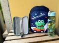 Ensemble Scolaire Dinosaure Enfant – Sac à Dos, Trousse, Gourde & Montre | Cadeau Rentrée